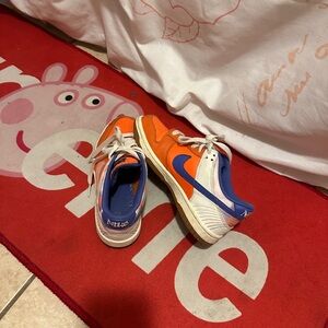 Kids Orange and Blue Nike Dunk